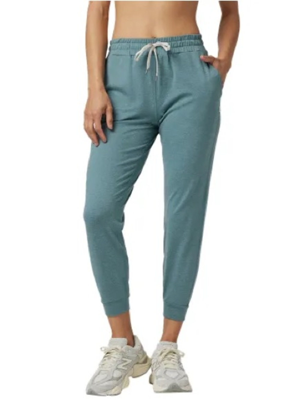 Vuori Blue Teal Performance Joggers XS Drawstring Athleisure Lounge Travel Pants